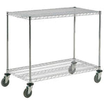 Global Industrial Nexel 2 Shelf Chrome Cart, 60