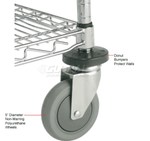 Global Industrial Nexel 2 Shelf Chrome Cart, 60