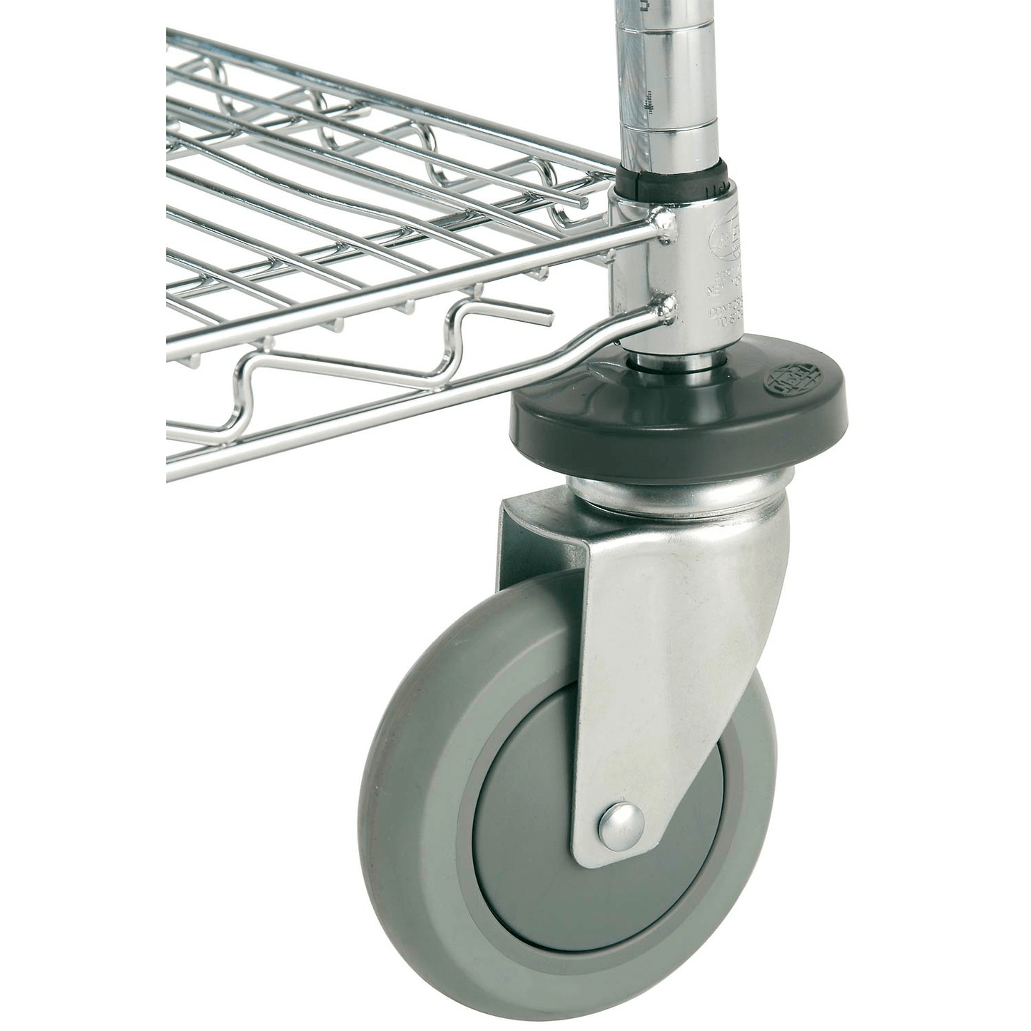 Global Industrial Nexel Adjustable Chrome Wire Shelf Cart w/2 Shelves 800 lbs. Capacity, 72"L x 24"W x 40"H (GLB - 188686) - SchoolOutlet