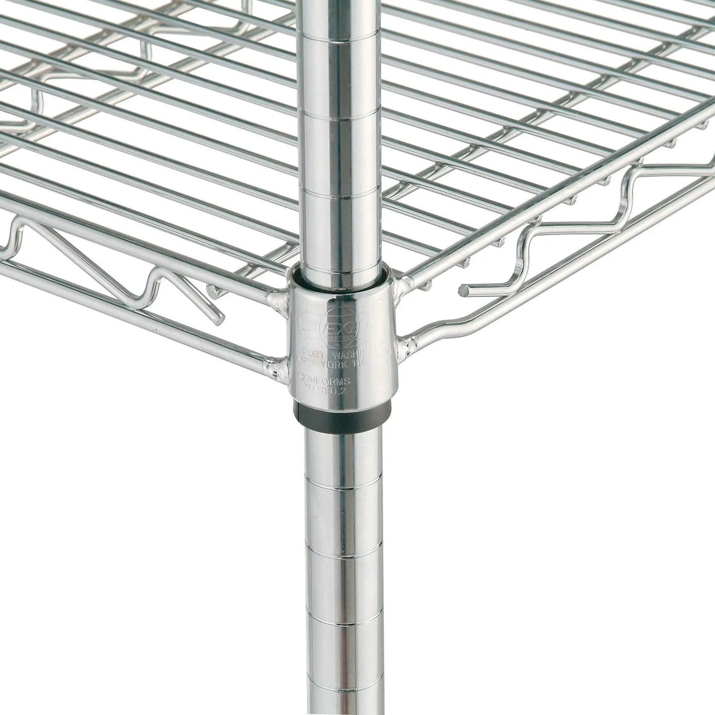 Global Industrial Nexel Adjustable Chrome Wire Shelf Cart w/3 Shelves 800 lbs. Capacity, 36"L x 18"W x 40"H (GLB - 188687) - SchoolOutlet