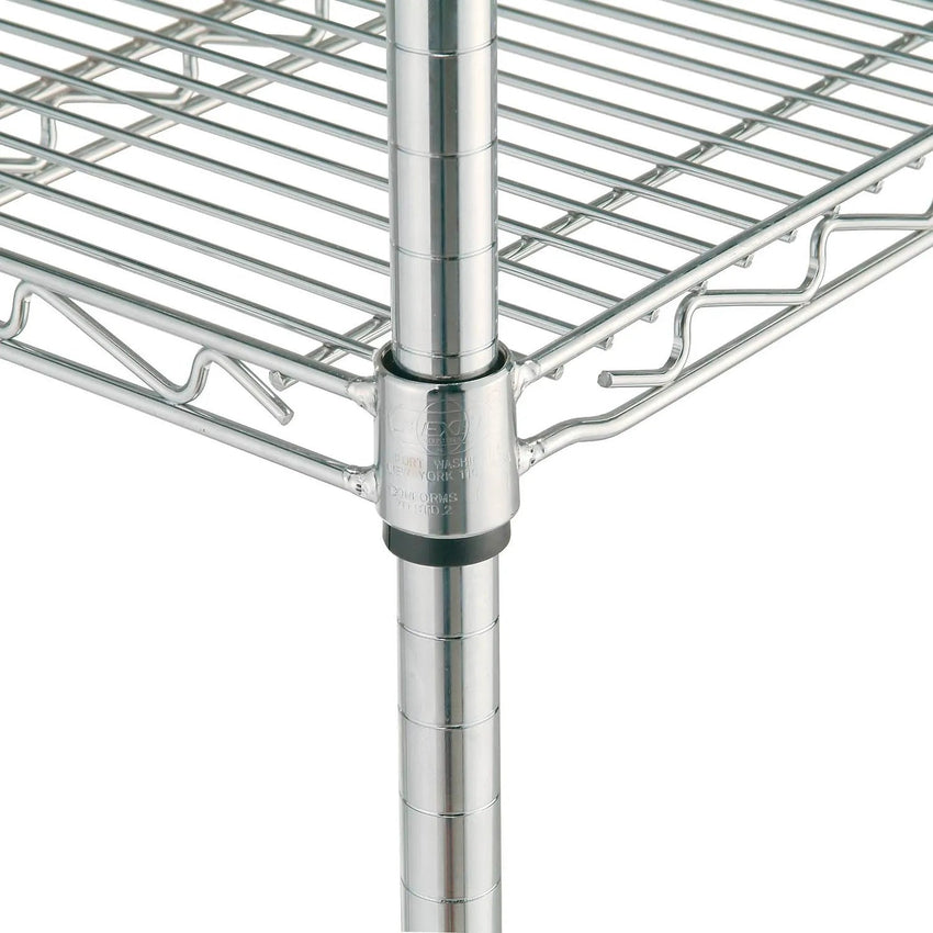 Global Industrial Nexel Adjustable Chrome Wire Shelf Cart w/3 Shelves 800 lbs. Capacity, 36"L x 18"W x 40"H (GLB - 188687) - SchoolOutlet