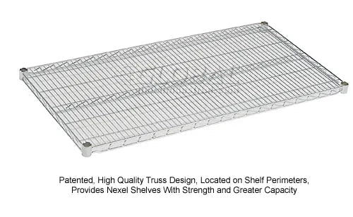 Global Industrial Nexel Adjustable Chrome Wire Shelf Cart w/3 Shelves 800 lbs. Capacity, 36"L x 24"W x 40"H (GLB - 188691) - SchoolOutlet