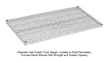Global Industrial Nexel Adjustable Chrome Wire Shelf Cart w/3 Shelves 800 lbs. Capacity, 36