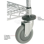 Global Industrial Nexel Adjustable Chrome Wire Shelf Cart w/3 Shelves 800 lbs. Capacity, 48