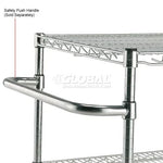 Global Industrial Nexel 3 Shelf Chrome Cart, 60