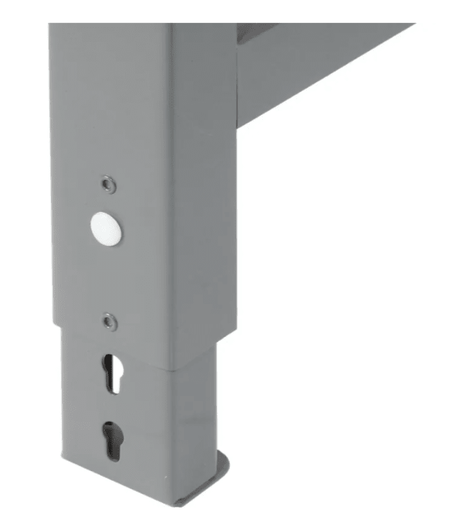 Global Industrial 48"W x 30"D Adjustable Height Workbench C - Channel Leg - ESD Safety Edge Gray (GLB - 237346) - SchoolOutlet