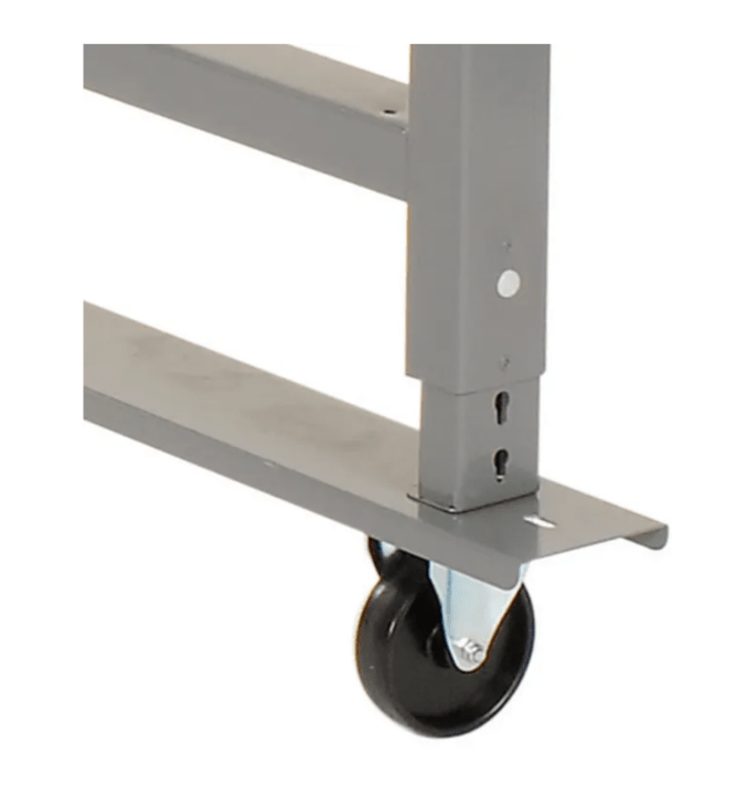 Global Industrial 48 x 30 Mobile Adjustable Height C - Channel Leg Workbench - ESD Safety Edge (GLB - 237346A) - SchoolOutlet