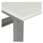 Global Industrial 48 x 30 Mobile Adjustable Height C - Channel Leg Workbench - ESD Safety Edge (GLB - 237346A) - SchoolOutlet