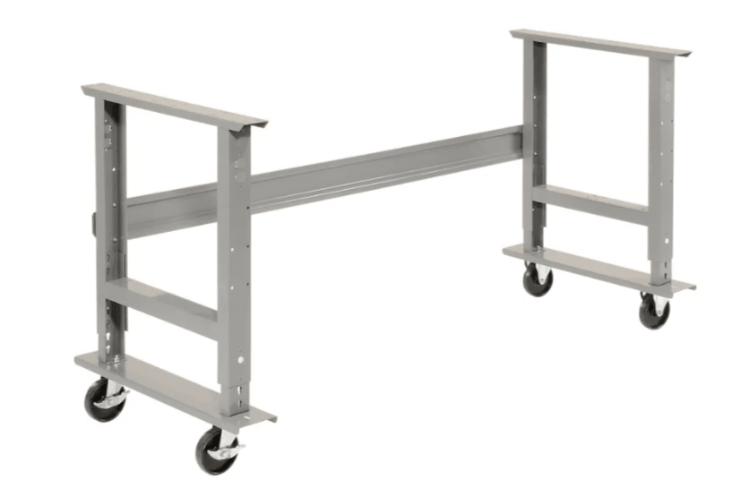 Global Industrial 48 x 30 Mobile Adjustable Height C - Channel Leg Workbench - ESD Safety Edge (GLB - 237346A) - SchoolOutlet