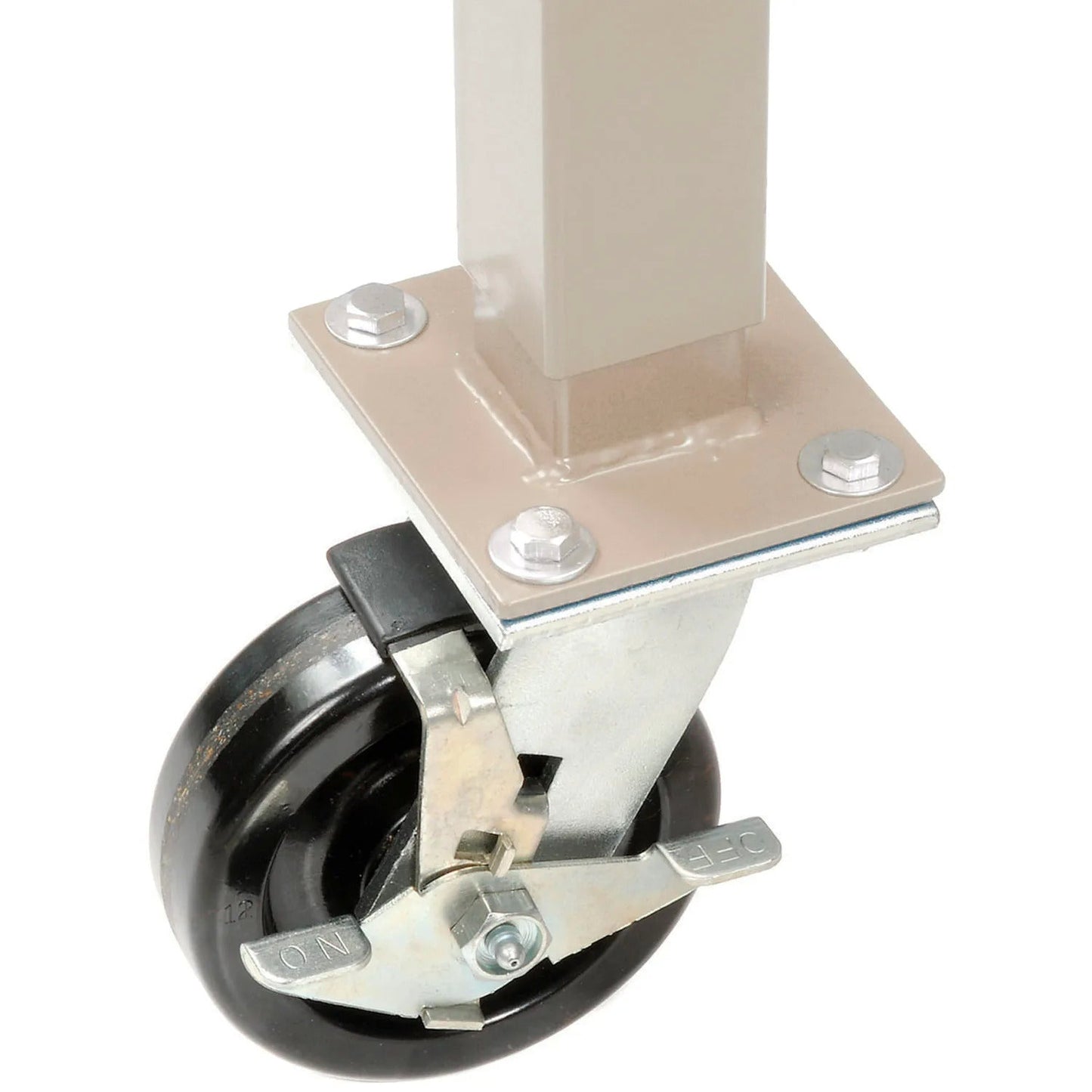 Global Industrial Mobile Production Workbench w/ Laminate Safety Edge Top, 60"W x 30"D, Tan (GLB - 237375ATN) - SchoolOutlet