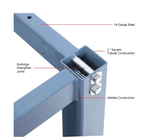 Global Industrial 60 x 30 Adjustable Height Workbench Square Tube Leg, Phenolic Resin Safety Edge Blue (GLB - 237383LBL) - SchoolOutlet