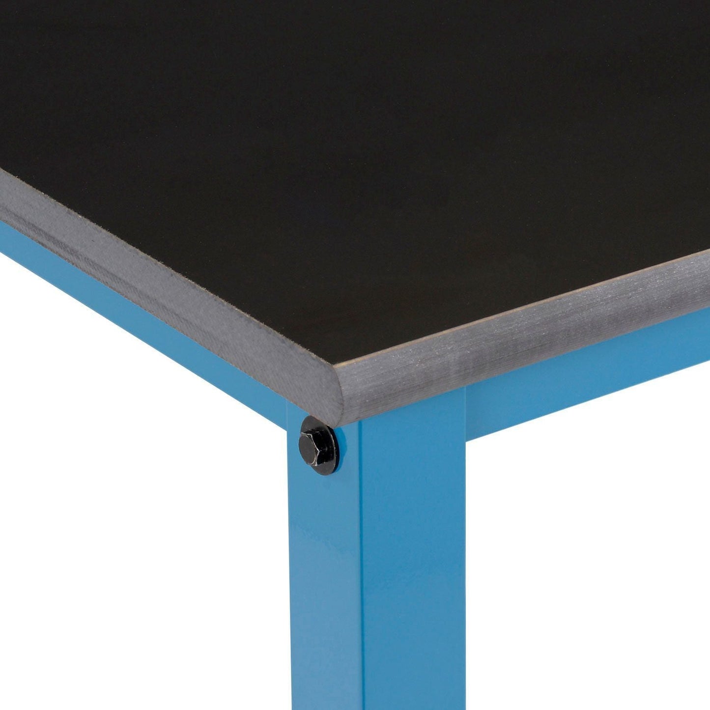 Global Industrial Adjustable Lab Workbench, 72" x 30", Power Apron, Phenolic Safety Edge, Blue (GLB - 237385B) - SchoolOutlet