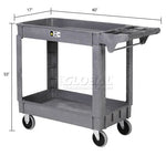 Global Industrial Utility Cart w/2 Shelves & 5
