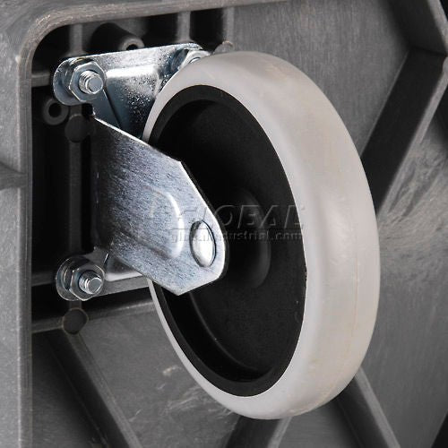 Global Industrial Utility Cart w/2 Shelves & 5" Casters, 500 lb. Capacity, 46"L x 25"W x 33"H (GLB - 242081) - SchoolOutlet