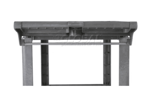 Global Industrial Utility Cart w/2 Shelves & 5" Casters, 500 lb. Capacity, 46"L x 25"W x 33"H (GLB - 242081) - SchoolOutlet