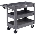 Global Industrial Utility Cart w/3 Shelves & 5