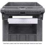 Global Industrial Utility Cart w/3 Shelves & 5