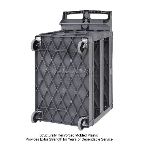 Global Industrial Utility Cart w/3 Shelves & 5" Casters, 500 lb. Capacity, 46"L x 25"W x 33"H (GLB - 242086) - SchoolOutlet