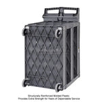 Global Industrial Utility Cart w/3 Shelves & 5