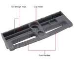 Global Industrial Utility Cart w/3 Shelves & 5