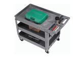Global Industrial Utility Cart w/3 Shelves & 5