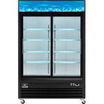 Nexel Merchandiser Refrigerator, 2 Glass Doors, 45 Cu. Ft. (GLB - 243006) - SchoolOutlet