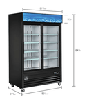 Nexel Merchandiser Refrigerator, 2 Glass Doors, 45 Cu. Ft. (GLB - 243006) - SchoolOutlet