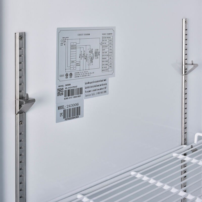 Nexel Merchandiser Refrigerator, 2 Glass Doors, 45 Cu. Ft. (GLB - 243006) - SchoolOutlet