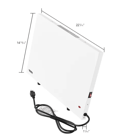 Global Industrial Radiant Panel Heater, 170W, 120V (GLB - 246097) - SchoolOutlet