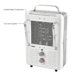 Global Industrial Portable Milkhouse Style Electric Heater, 120V, 1500W (GLB - 246098) - SchoolOutlet