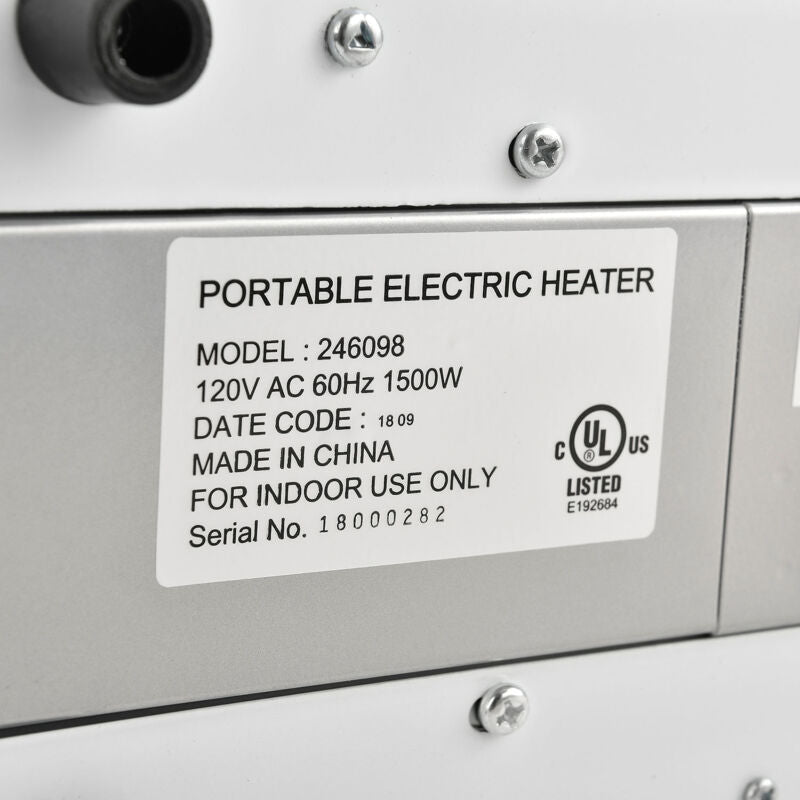 Global Industrial Portable Milkhouse Style Electric Heater, 120V, 1500W (GLB - 246098) - SchoolOutlet