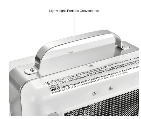 Global Industrial Portable Milkhouse Style Electric Heater, 120V, 1500W (GLB - 246098) - SchoolOutlet