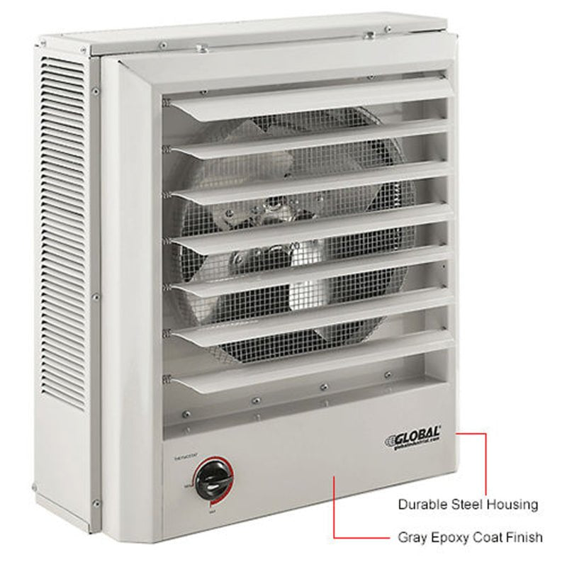 Global Industrial Unit Heater, Horizontal or Vertical Downflow, 10KW, 480V, 3 Phase (GLB - 246103) - SchoolOutlet