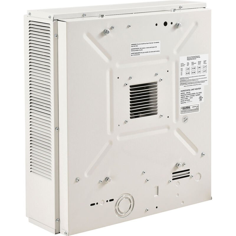 Global Industrial Unit Heater, Horizontal or Vertical Downflow, 10KW, 480V, 3 Phase (GLB - 246103) - SchoolOutlet
