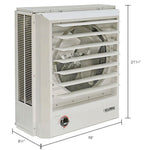 Global Industrial Unit Heater, Horizontal or Vertical Downflow, Multi - Watt 7.5 - 5.6KW, 208 - 240V (GLB - 246132) - SchoolOutlet