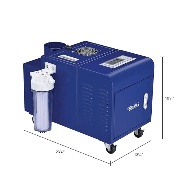 Global Industrial Ultrasonic Humidifier, Cool Mist 150 Pints Output Per Day (GLB - 246136) - SchoolOutlet