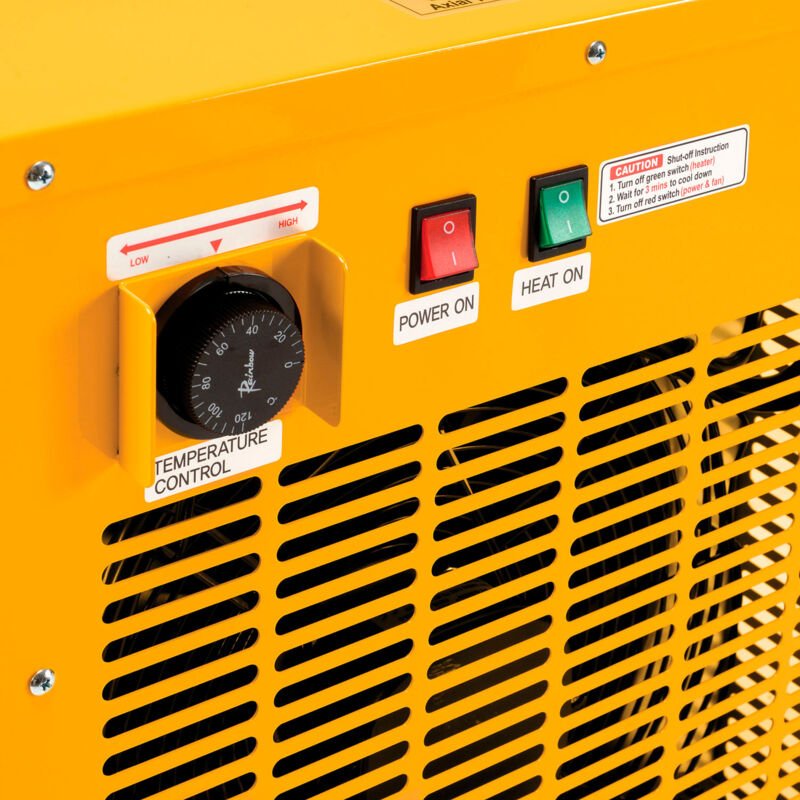 Global Industrial Portable Electric Heater, Adjustable Thermostat, 208V, 3 Phase, 15000W (GLB - 246552) - SchoolOutlet