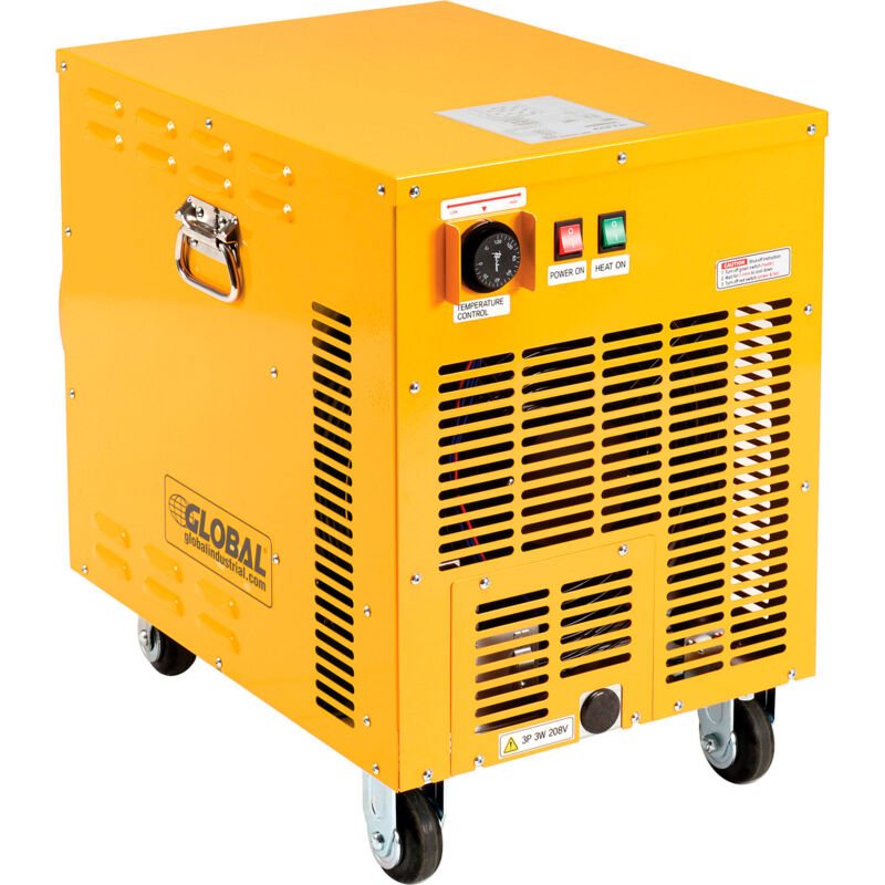 Global Industrial Portable Electric Heater, Adjustable Thermostat, 208V, 3 Phase, 15000W (GLB - 246552) - SchoolOutlet