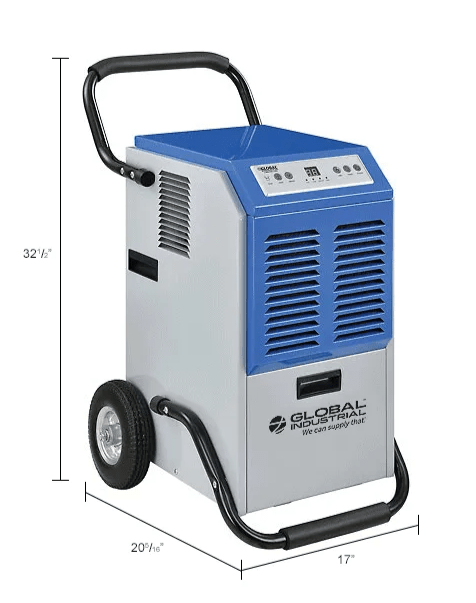 Global Industrial Commercial Dehumidifier w/ Humidistat, 115V, 110 Pints (GLB - 246687) - SchoolOutlet