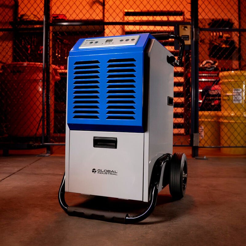 Global Industrial Commercial Dehumidifier w/ Humidistat, 115V, 110 Pints (GLB - 246687) - SchoolOutlet