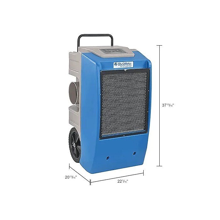 Global Industrial Low Grain Refrigerant Dehumidifier w/ Pump, 120V, 250 Pints (GLB - 246704) - SchoolOutlet