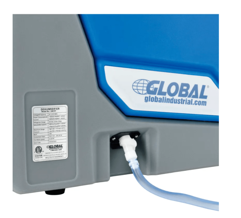 Global Industrial Crawl Space Commercial Dehumidifier With Pump, 90 Pints (GLB - 246707) - SchoolOutlet