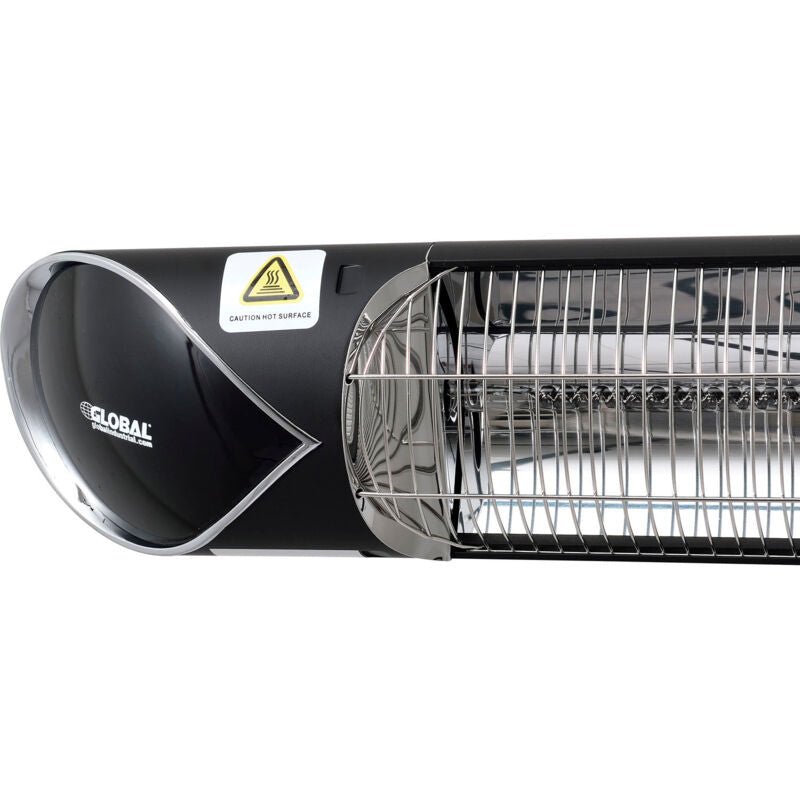 Global Industrial Infrared Patio Heater w/Remote Control, Wall/Ceiling Mount, 1500W (GLB - 246718) - SchoolOutlet