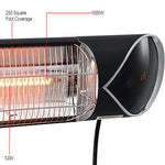 Global Industrial Infrared Patio Heater w/Remote Control, Wall/Ceiling Mount, 1500W (GLB - 246718) - SchoolOutlet