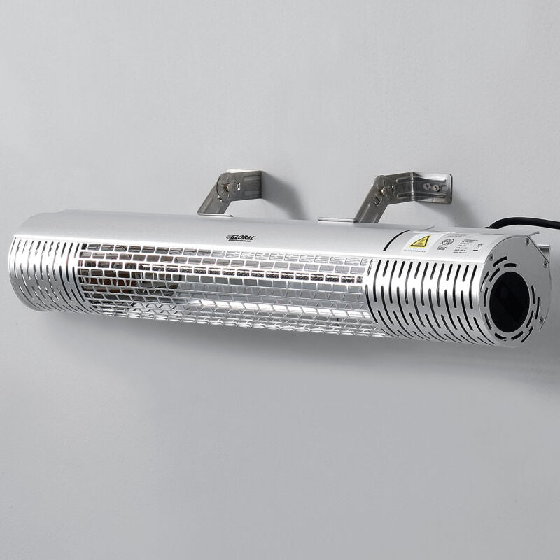 Global Industrial Infrared Patio Heater w/ Remote Control, Wall/Ceiling Mount, 1500W, 30 - 3/4"L (GLB - 246720) - SchoolOutlet