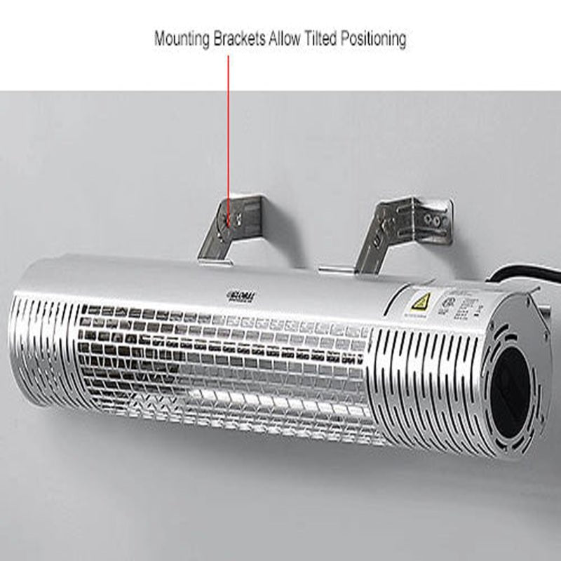Global Industrial Infrared Patio Heater w/ Remote Control, Wall/Ceiling Mount, 1500W, 30 - 3/4"L (GLB - 246720) - SchoolOutlet