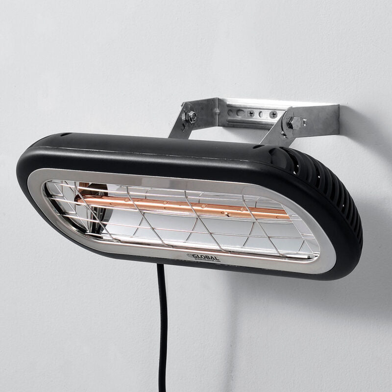 Global Industrial Infrared Patio Heater, Wall Or Ceiling Mount, Low Glare, 1500W (GLB - 246721) - SchoolOutlet
