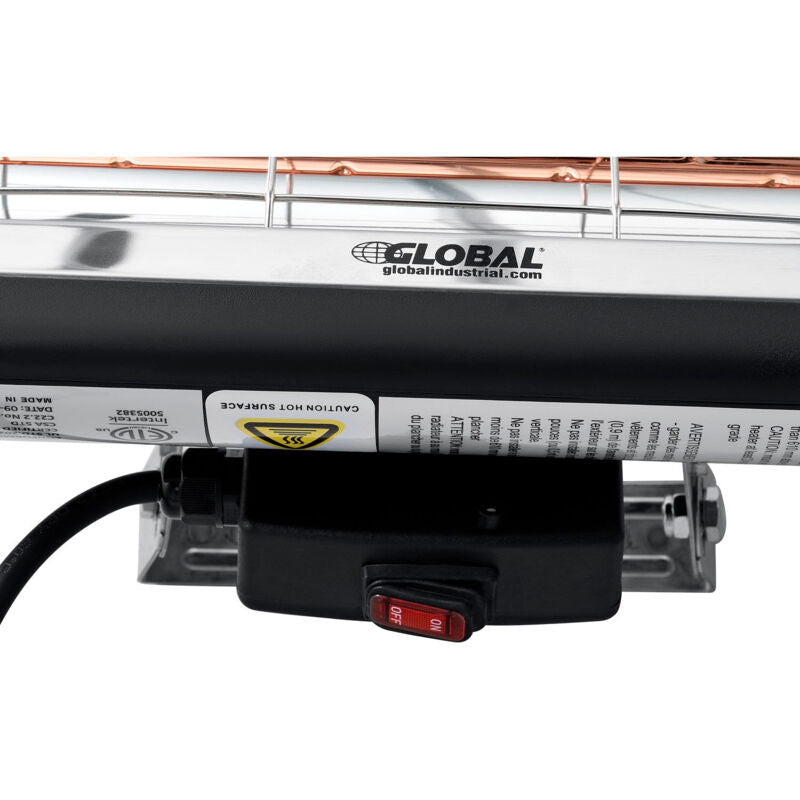 Global Industrial Infrared Patio Heater, Wall Or Ceiling Mount, Low Glare, 1500W (GLB - 246721) - SchoolOutlet
