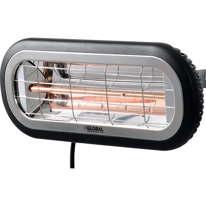 Global Industrial Infrared Patio Heater, Wall Or Ceiling Mount, Low Glare, 1500W (GLB - 246721) - SchoolOutlet