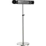 Global Industrial Infrared Patio Heater w/Remote Control, Free Standing, 1500W, 35 - 3/8